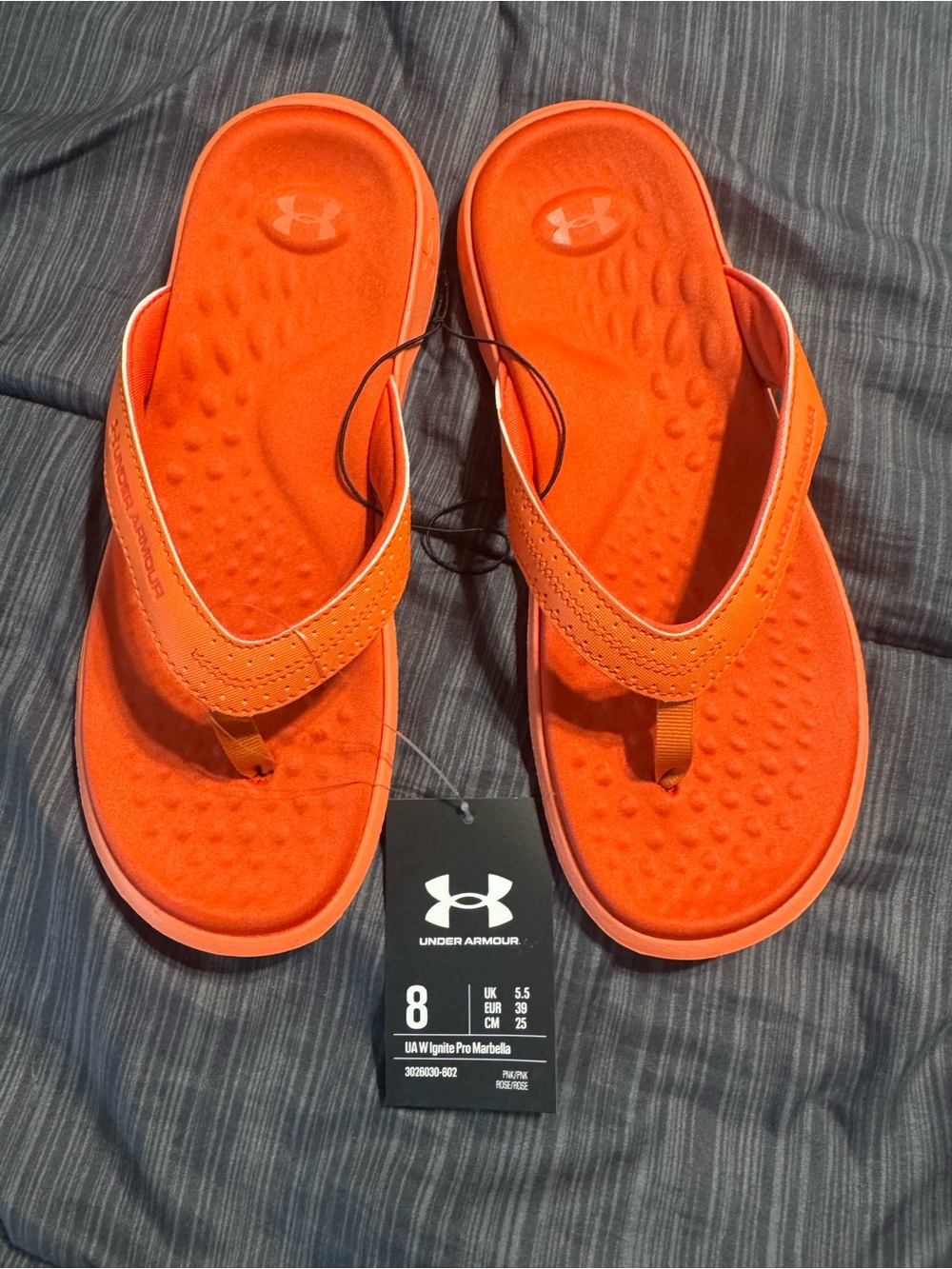*Under Armour Bright Orange Women's Foam Slide Sandals